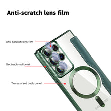 Load image into Gallery viewer, Luxury Flip Leather Magnetic Phone Case Support Magsafe For Samsung Galaxy S23 Ultra Plus