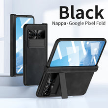 Load image into Gallery viewer, Plain leather Google Pixel Fold Case folding anti-fall hinge all-inclusive protective case - mycasety2023 Mycasety