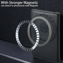 Load image into Gallery viewer, Magnetic Card Holder Carbon Fiber Shockproof iPhone Case