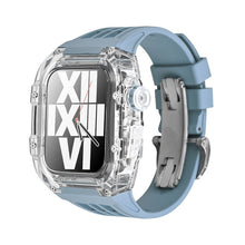 Load image into Gallery viewer, Luxury Metal Case Strap(Fluoro Rubber) For Apple Watch Series 44/45 mm - mycasety2023 Mycasety