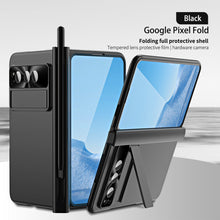 Load image into Gallery viewer, Google Pixel Fold Shell All-inclusive Protection Case With Double Pen Slot Hinge and Front Screen Protector - Mycasety Mycasety
