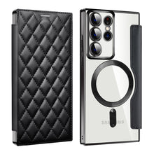 Load image into Gallery viewer, Luxury Flip Leather Magnetic Phone Case Support Magsafe For Samsung Galaxy S23 Ultra Plus