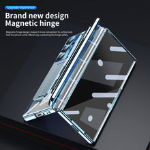 Load image into Gallery viewer, Magnetic Hinge Plating Case For Galaxy Z Fold 7/6/5/4/3 With Double Hinge Protector