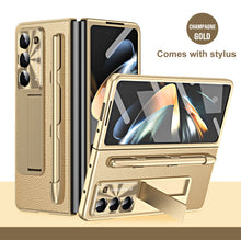 Load image into Gallery viewer, Non-slip Galaxy Z Fold5 Case with Front Screen Protector & Kick-Stand & Pen Slot and Stylus - Mycasety Mycasety