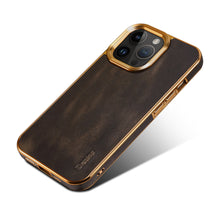 Load image into Gallery viewer, Leather Shockproof iPhone Case