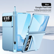 Load image into Gallery viewer, Google Pixel Fold Shell All-inclusive Protection Case With Double Pen Slot Hinge and Front Screen Protector - Mycasety Mycasety