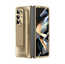 Load image into Gallery viewer, Ultra-thin Electroplated Galaxy Z Fold5 Case with Front Screen Protector Pen Slot Free Stylus & Kick-stand - mycasety2023 Mycasety