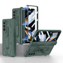 Load image into Gallery viewer, Magnetic Armor All-included Hinge Holder Case With Back Screen Protector For Samsung Galaxy Z Fold5 Fold4 Fold3 - mycasety2023 Mycasety