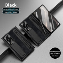 Load image into Gallery viewer, Jazz Retro Style Protective Leather Phone Case For Galaxy Fold8 Wide Ultra With Built-in Tempered Glass Film & Pen-slot & Stylus