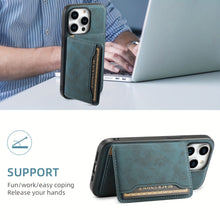 Load image into Gallery viewer, Magnetic Card Holder Leather Shockproof iPhone Case