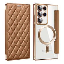 Load image into Gallery viewer, Luxury Flip Leather Magnetic Phone Case Support Magsafe For Samsung Galaxy S23 Ultra Plus
