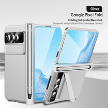 Load image into Gallery viewer, Slim Anodized Google Pixel Fold Case with Hinge Protective Screen Protector Pen Slot and Stylus - mycasety2023 Mycasety