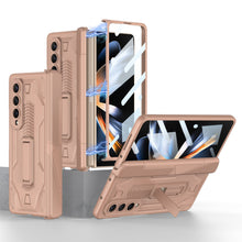 Load image into Gallery viewer, Magnetic Armor All-included Hinge Holder Case With Back Screen Protector For Samsung Galaxy Z Fold5 Fold4 Fold3 - mycasety2023 Mycasety