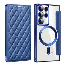 Load image into Gallery viewer, Luxury Flip Leather Magnetic Phone Case Support Magsafe For Samsung Galaxy S23 Ultra Plus