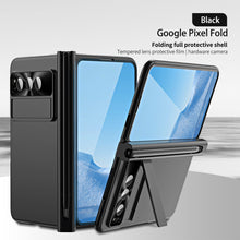 Load image into Gallery viewer, Slim Anodized Google Pixel Fold Case with Hinge Protective Screen Protector Pen Slot and Stylus - mycasety2023 Mycasety