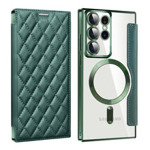 Load image into Gallery viewer, Luxury Flip Leather Magnetic Phone Case Support Magsafe For Samsung Galaxy S23 Ultra Plus