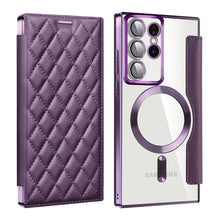 Load image into Gallery viewer, Luxury Flip Leather Magnetic Phone Case Support Magsafe For Samsung Galaxy S23 Ultra Plus