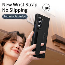 Load image into Gallery viewer, Shockproof Phone Case With Wristband Bracket Back For Galaxy Z Fold 6/5/4 With Screen Glass Protector