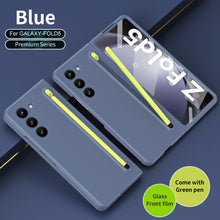 Load image into Gallery viewer, Anti-fall Protective Phone Case With Pen Tray Shell and Film For Samsung Galaxy Z Fold5 Fold4 Fold3 - Mycasety Mycasety
