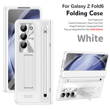 Load image into Gallery viewer, Armor Electroplated Anti-fall Protective Phone Case With Pen Tray Shell and Film For Galaxy Z Fold6 Fold5 Fold4