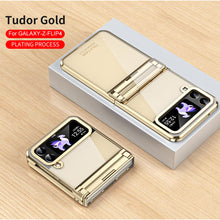 Load image into Gallery viewer, Electroplating Clear Phone Case For Samsung Galaxy Z Flip5 Flip4 Flip3 5G