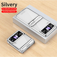 Load image into Gallery viewer, Electroplating Clear Phone Case For Samsung Galaxy Z Flip5 Flip4 Flip3 5G