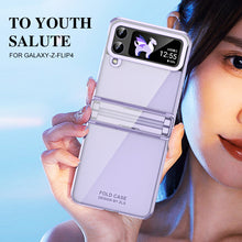 Load image into Gallery viewer, Electroplating Clear Phone Case For Samsung Galaxy Z Flip5 Flip4 Flip3 5G