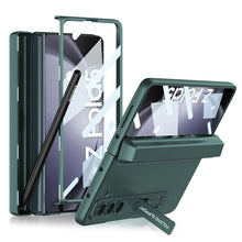 Load image into Gallery viewer, Magnetic Hinge Pen Box Protective Phone Case With Back Screen Glass For Samsung Galaxy Z Fold 5/4/3 5G - Mycasety Mycasety