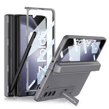 Load image into Gallery viewer, Magnetic Hinge Pen Box Protective Phone Case With Back Screen Glass For Samsung Galaxy Z Fold 5/4/3 5G - Mycasety Mycasety