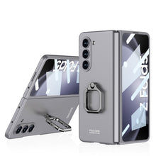 Load image into Gallery viewer, Luxury All-inclusive Ring Holder Phone Case With Back Screen Protector For Samsung Galaxy Z Fold 5 - Mycasety Mycasety