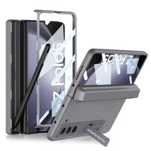 Load image into Gallery viewer, Magnetic Hinge Pen Box Protective Leather Phone Case With Back Screen Glass For Samsung Galaxy Z Fold 5/4/3 5G - mycasety2023 Mycasety