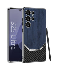 Load image into Gallery viewer, Electroplated Leather Shockproof Phone Case For Galaxy S25 S24 S23 Ultra