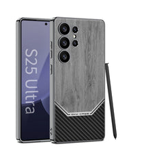 Load image into Gallery viewer, Electroplated Leather Shockproof Phone Case For Galaxy S25 S24 S23 Ultra