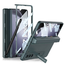 Load image into Gallery viewer, Magnetic Hinge Pen Box Protective Phone Case With Back Screen Glass For Samsung Galaxy Z Fold 5/4/3 5G - Mycasety Mycasety