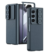 Load image into Gallery viewer, Leather All-inclusive Lens Slide Protector Phone Case With Back Screen Protector For Samsung Galaxy Z Fold 5/4/3 5G - Mycasety Mycasety