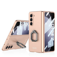 Load image into Gallery viewer, Luxury All-inclusive Ring Holder Phone Case With Back Screen Protector For Samsung Galaxy Z Fold 5 - Mycasety Mycasety