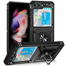 Load image into Gallery viewer, Drop Tested Cover with Magnetic Kickstand Car Mount Protective Case for Samsung Galaxy Z Flip3 Flip4 Flip5