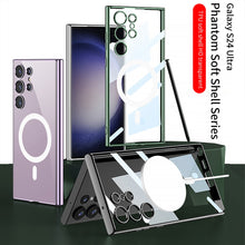 Load image into Gallery viewer, Magnetic Magsafe Clear Soft Case for Samsung Galaxy S24 S23 Ultra Plus