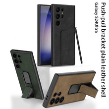 Load image into Gallery viewer, Frosted Leather Protective Phone Case With Invisible Holder For Samsung Galaxy S24 S23 Ultra Plus