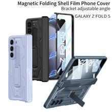 Load image into Gallery viewer, Magnetic Armor All-included Hinge Holder Case With Back Screen Protector For Samsung Galaxy Z Fold5 Fold4 Fold3 - mycasety2023 Mycasety