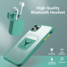 Load image into Gallery viewer, 2021 Magnetic Bluetooth Earphone Charging Compartment Case For iPhone 11 Pro Max 11 Pro XS Max XR 7Plus 8Plus SE 2020
