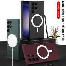Load image into Gallery viewer, Magnetic Magsafe Matte Soft Case For Samsung Galaxy S24 S23 Ultra Plus