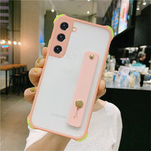 Load image into Gallery viewer, Lovely Matte Stand Holder Clear Phone Case For iPhone 12 Pro Max 11 XS XR 7 8 Plus &amp; Samsung Galaxy S21 S20 FE Note 20 Note 10 Cover
