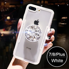 Load image into Gallery viewer, Diamond Airbag Bracket Phone Case For iPhone