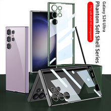 Load image into Gallery viewer, Transparent Electroplating Phone Case For Samsung Galaxy S24 S23 Ultra Plus
