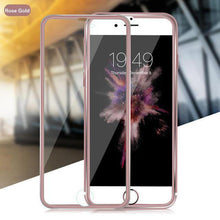 Load image into Gallery viewer, Tempered Glass Full Screen Protector 3D Aluminum Alloy For iPhone - VooChoice