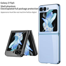 Load image into Gallery viewer, Electroplating Transparent Protective Phone Case For Samsung Galaxy Z Flip5 Flip4 Flip3 - mycasety2023 Mycasety