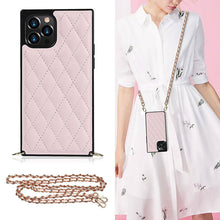 Load image into Gallery viewer, 2021 Luxury Brand Diamond Chain Diagonal Protective Case For iPhone
