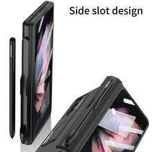 Load image into Gallery viewer, Magnetic Frame Plastic Stand Tempered Glass Screen All-included Case With Pen Slot For Samsung Galaxy Z Fold 3 5G