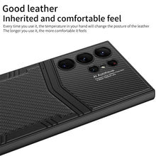 Load image into Gallery viewer, Armor Leather Protective Phone Case For Samsung Galaxy S24 S23 Ultra Plus